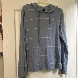 RVCA Blue Striped Sweatshirt